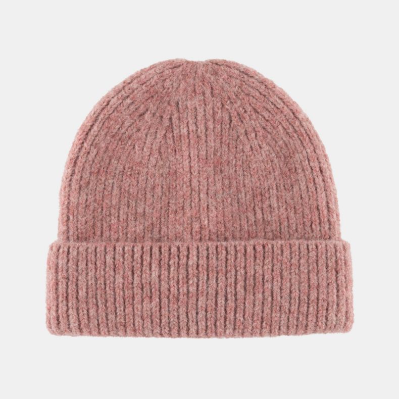 National Trust Knitted Beanie Hat, Pink