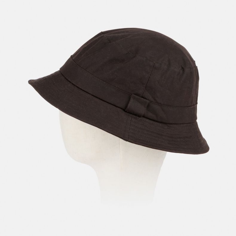 Tweedmill Brown Drop Brim Waxed Hat