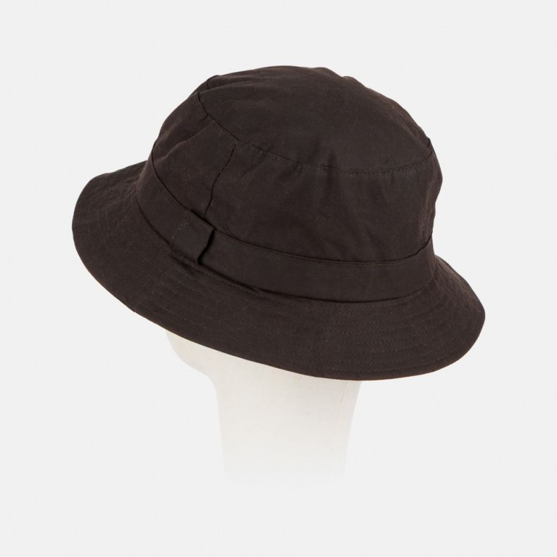 Tweedmill Brown Drop Brim Waxed Hat