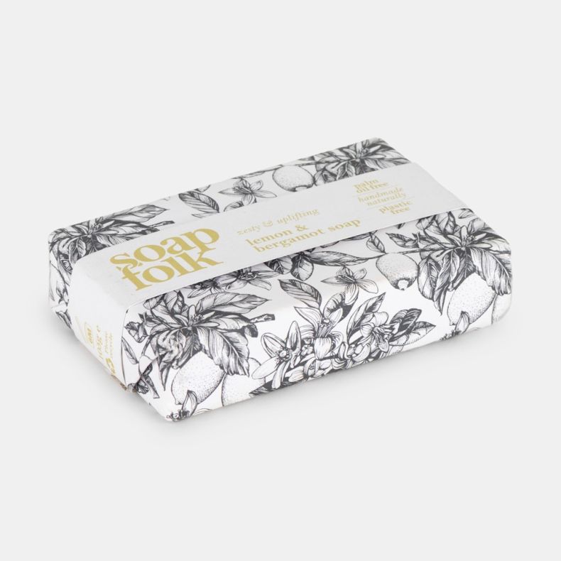 Soap Folk Lemon and Bergamot Wrapped Soap