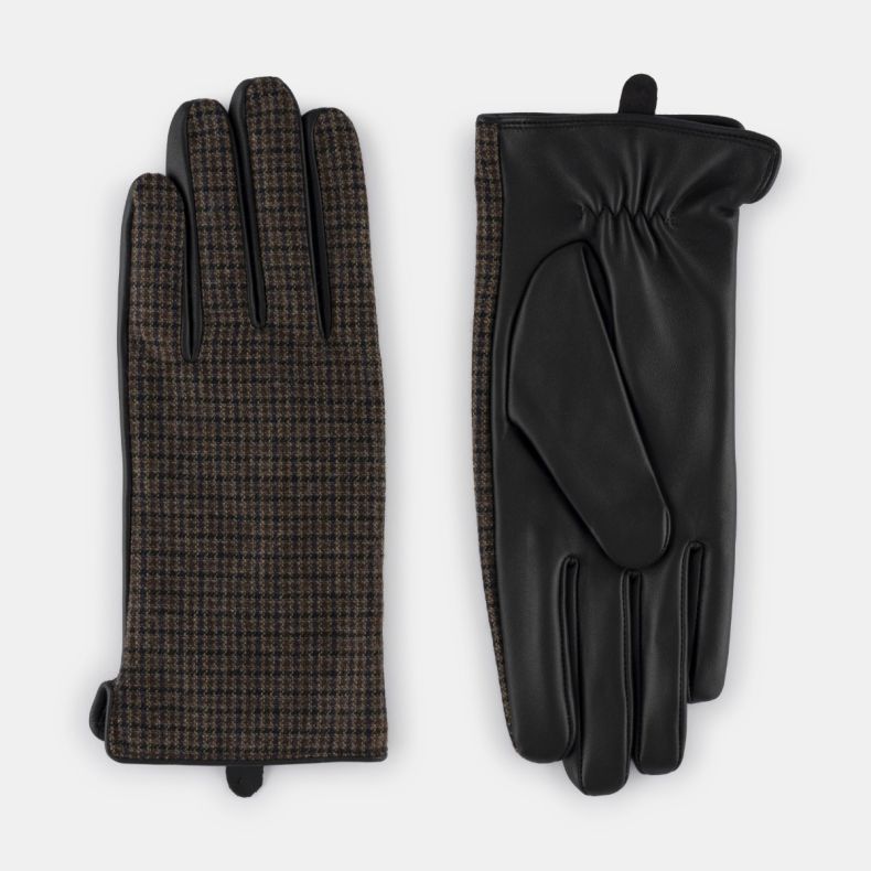 National Trust Tweed and Leather Gloves