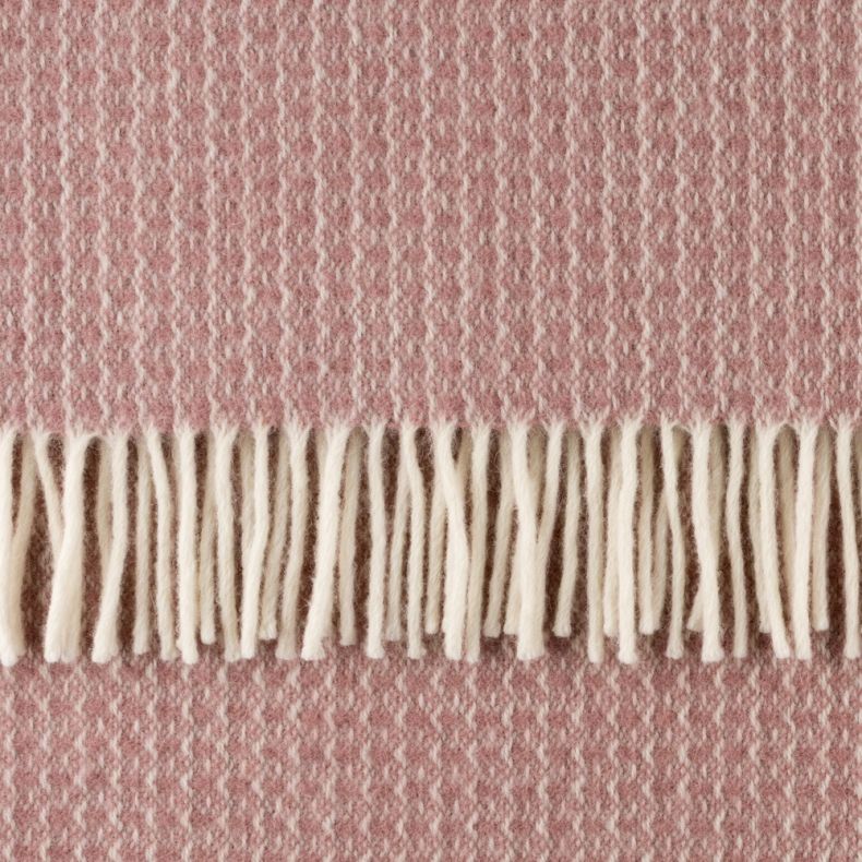 National Trust Riverweave Dusky Pink Throw
