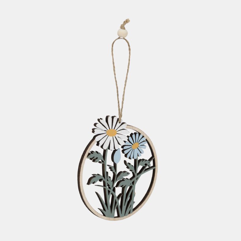 Wooden Daisy Hanging Decoration
