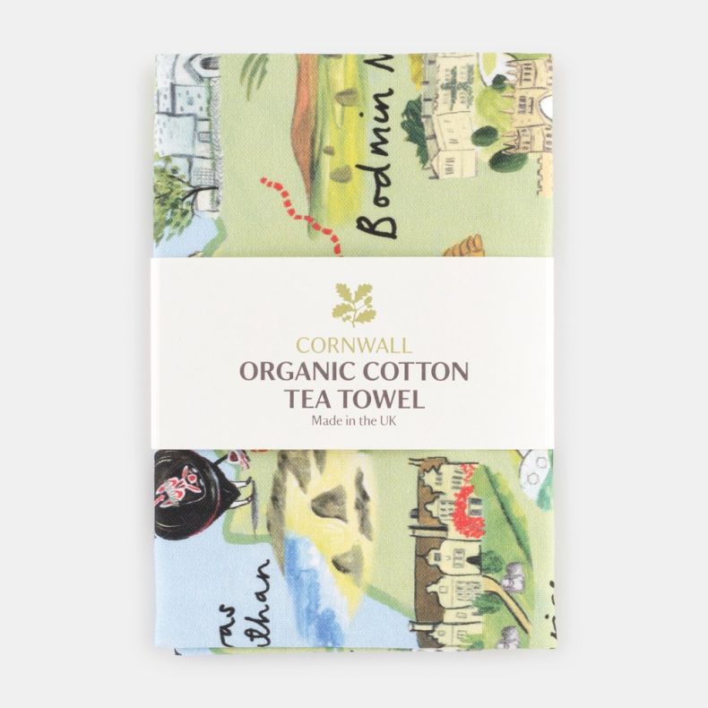 National Trust Cornwall Organic Cotton Tea Towel