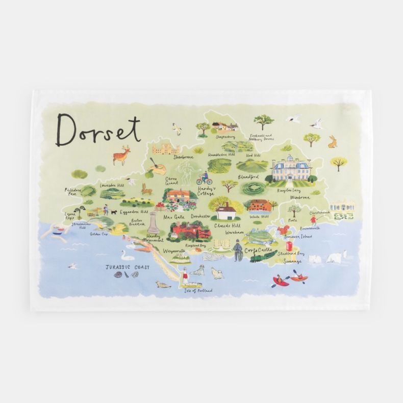 National Trust Dorset Organic Cotton Tea Towel