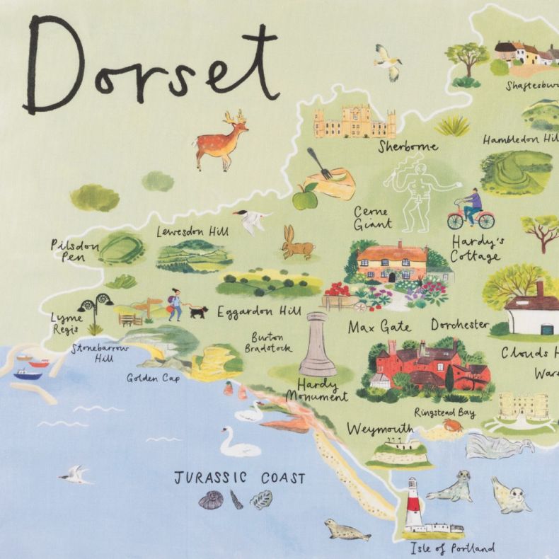 National Trust Dorset Organic Cotton Tea Towel