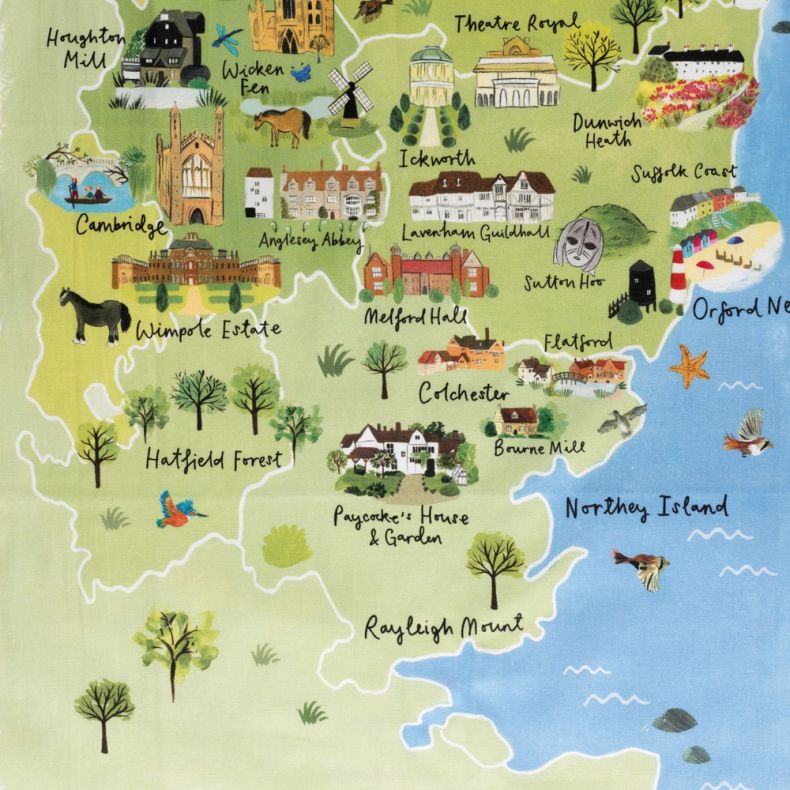 National Trust East Anglia Cotton Tea Towel