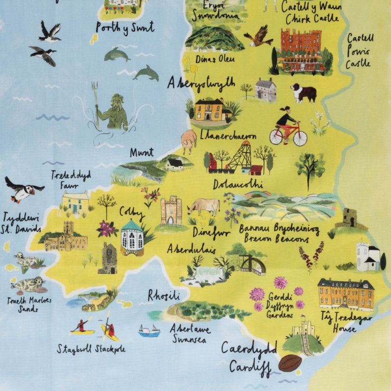 National Trust Wales Cotton Tea Towel