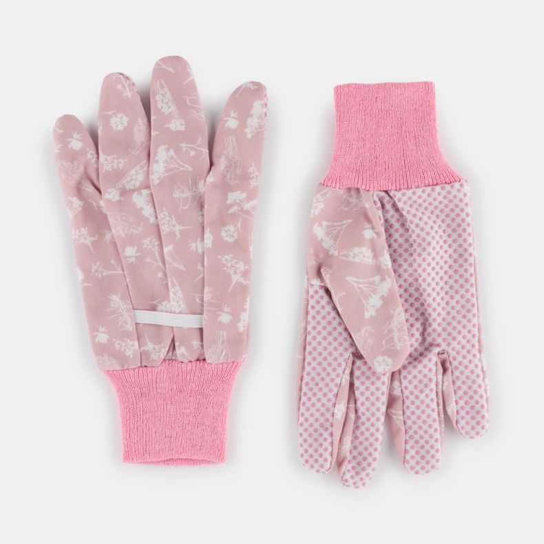 Ladies Cotton Meadow Garden Gloves, Triple Pack