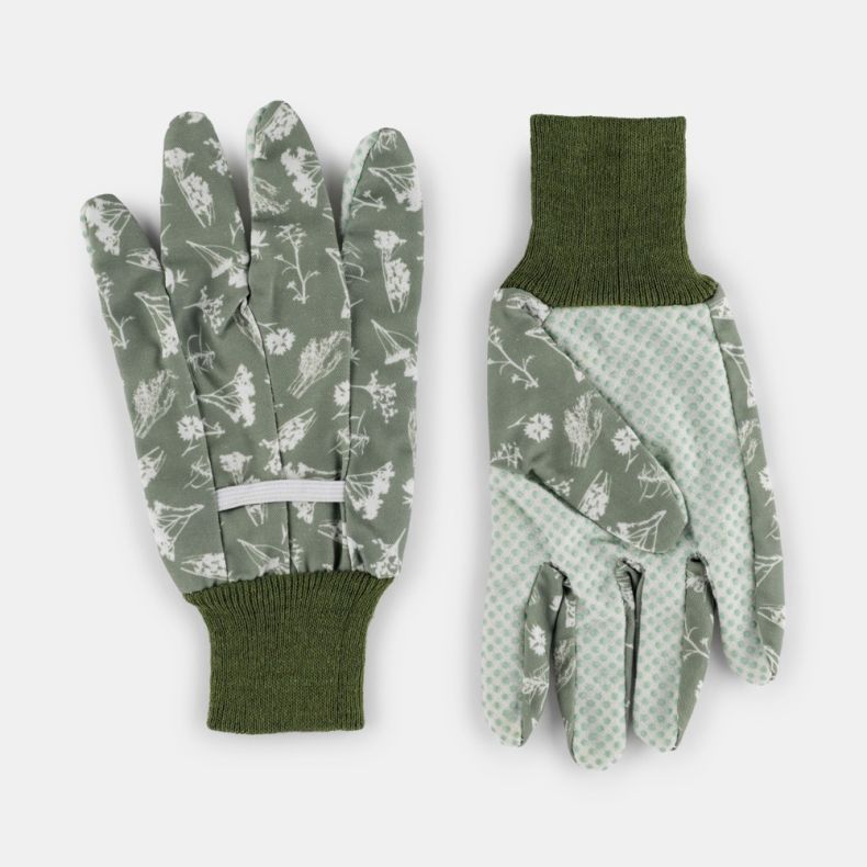 Ladies Cotton Meadow Garden Gloves, Triple Pack