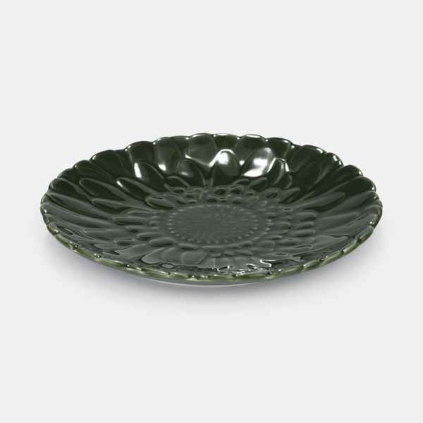 Green Petal Decorative Plate