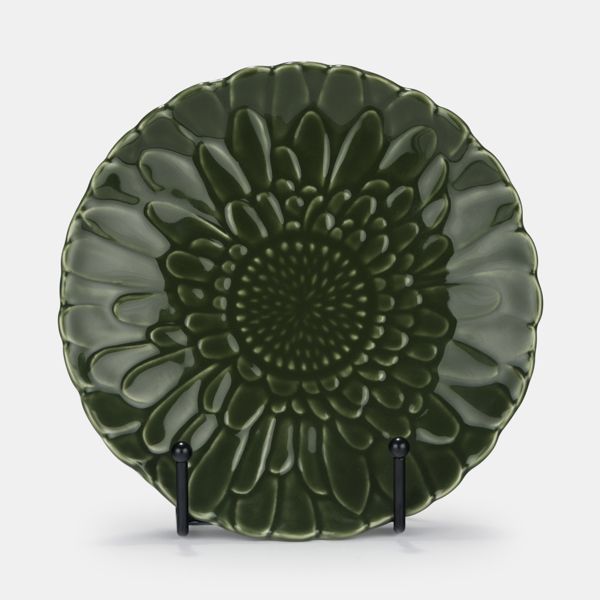 Green Petal Decorative Plate
