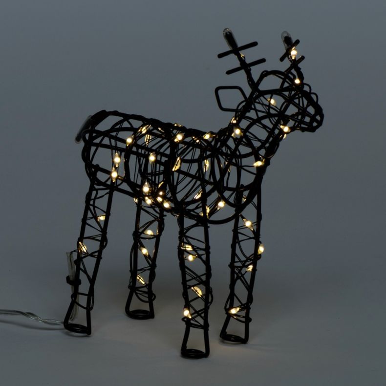 Small Wire Reindeer LED Light Decoration