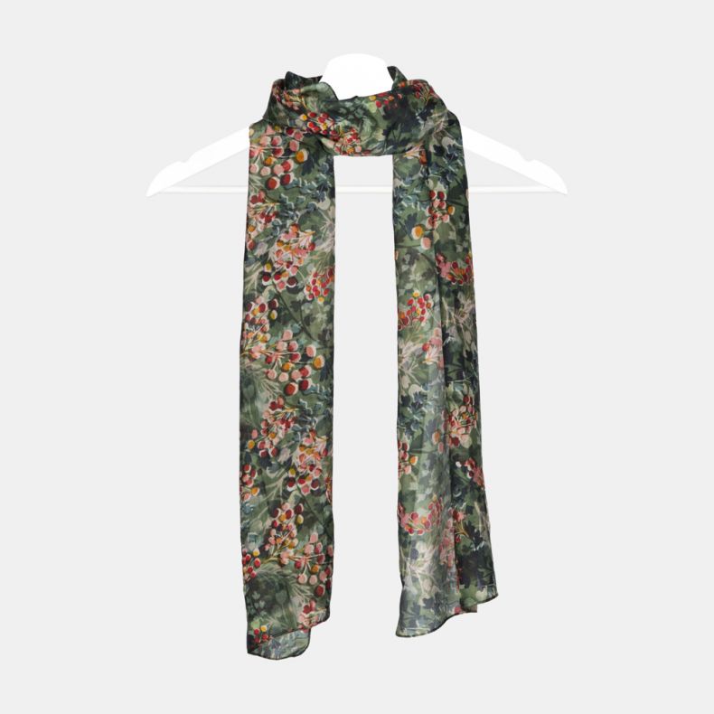 National Trust Hedgerow Berries Silk Scarf