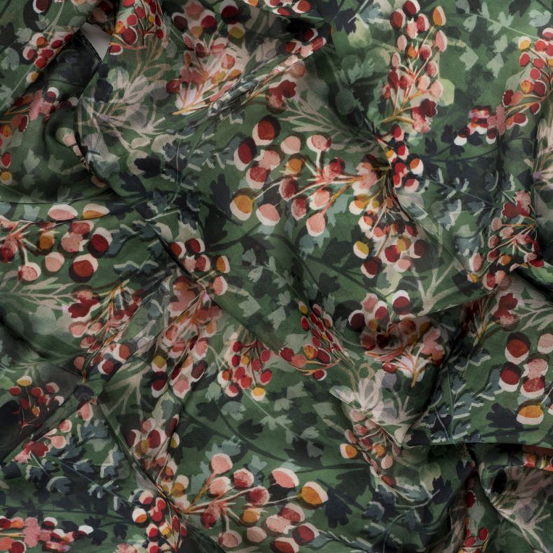 National Trust Hedgerow Berries Silk Scarf