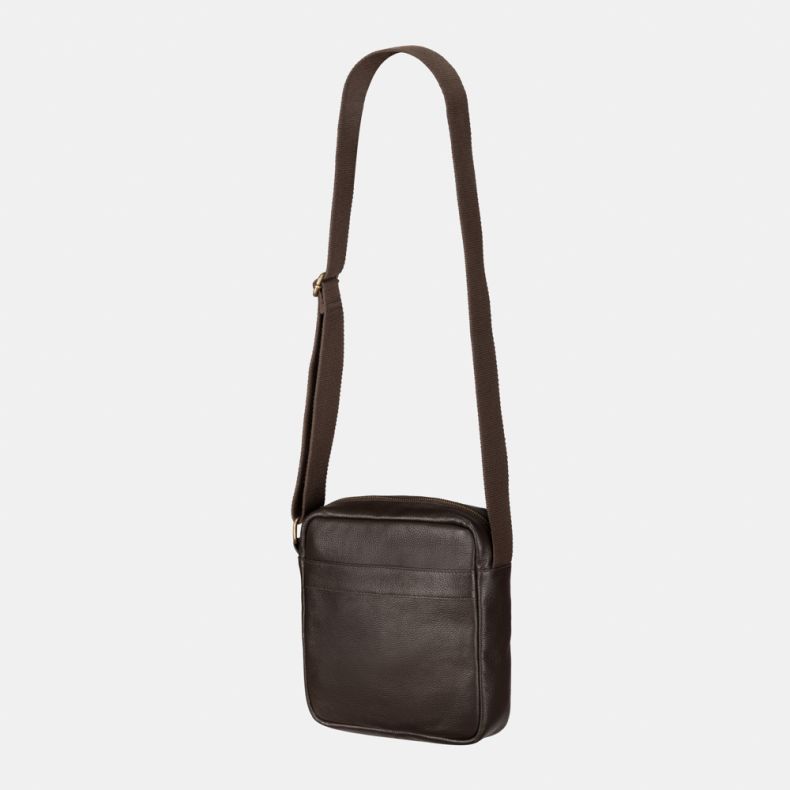 National Trust Dark Brown Leather Cross Body Bag