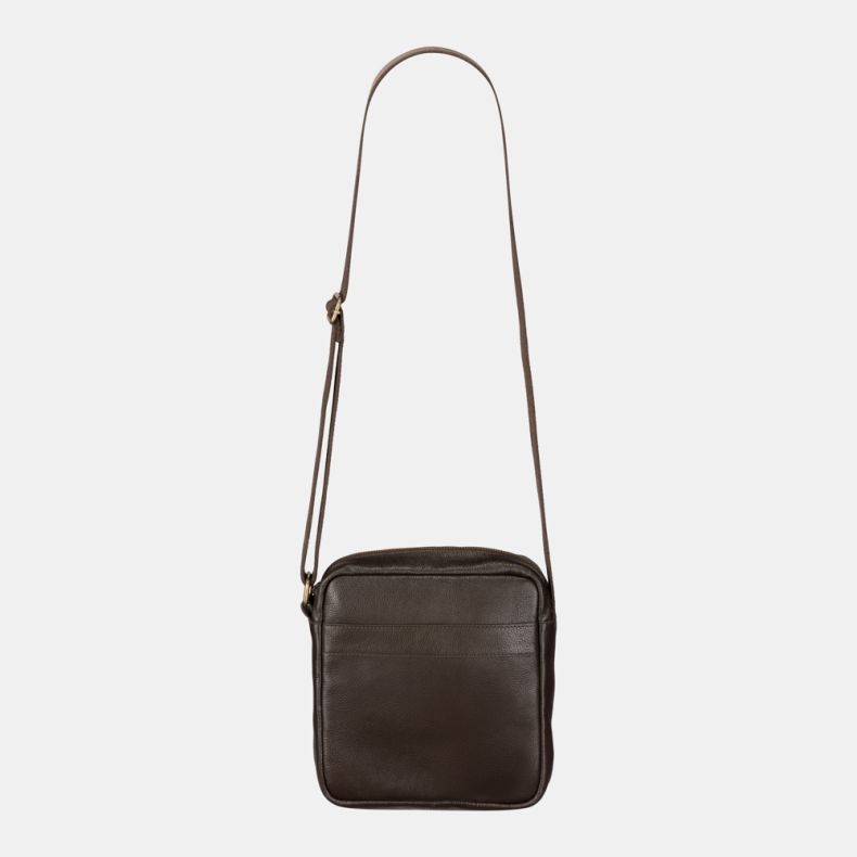 National Trust Dark Brown Leather Cross Body Bag