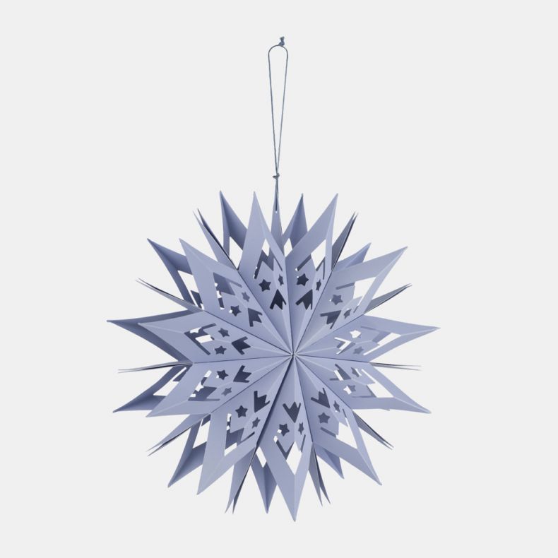 Paper Snowflake Decoration Light Blue