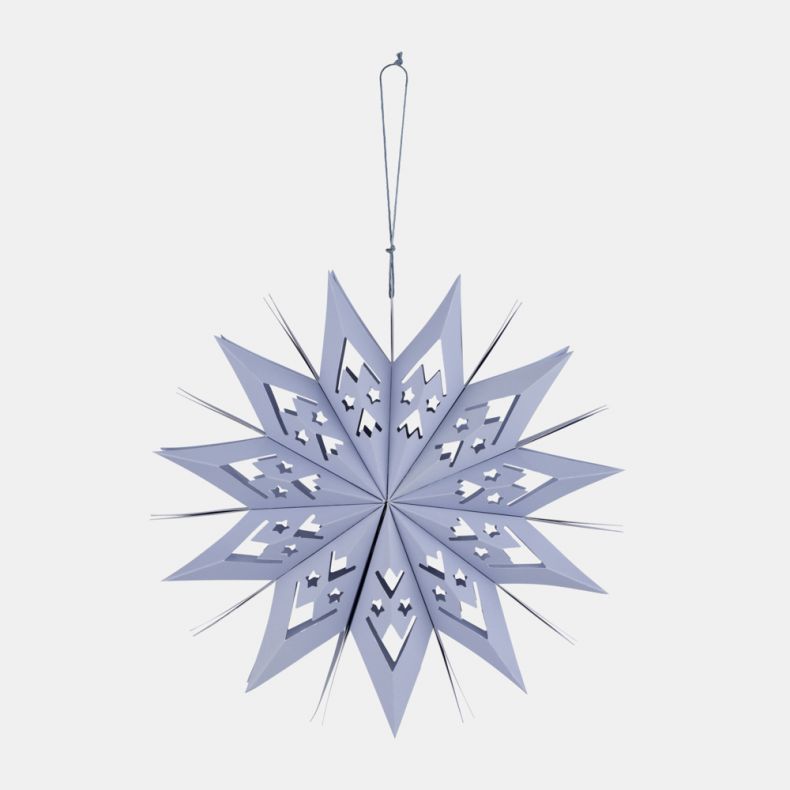 Paper Snowflake Decoration Light Blue
