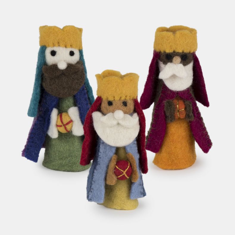 Namaste Set of Three Wise Men Decorations