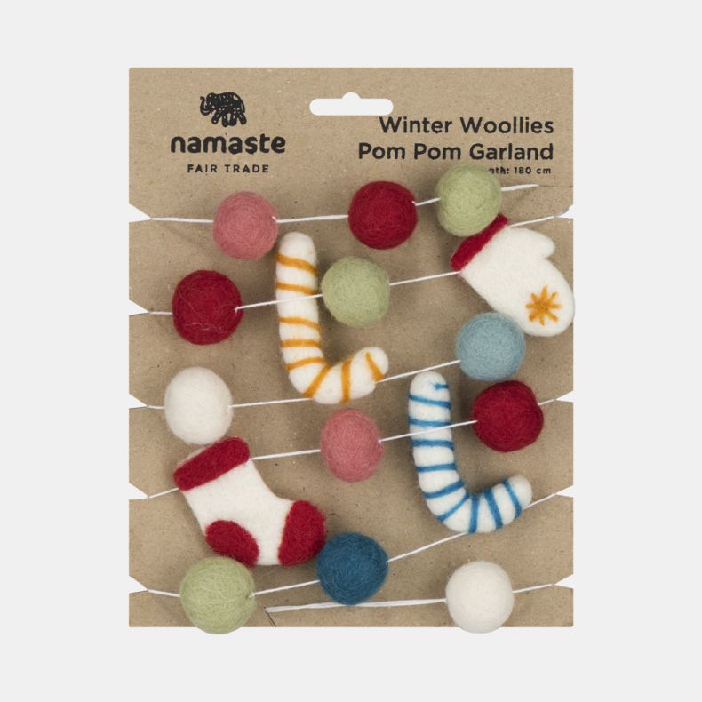Namaste Winter Woollies Pom Pom Garland