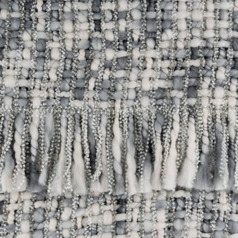 National Trust Chunky Knit Recycled Throw, Grey