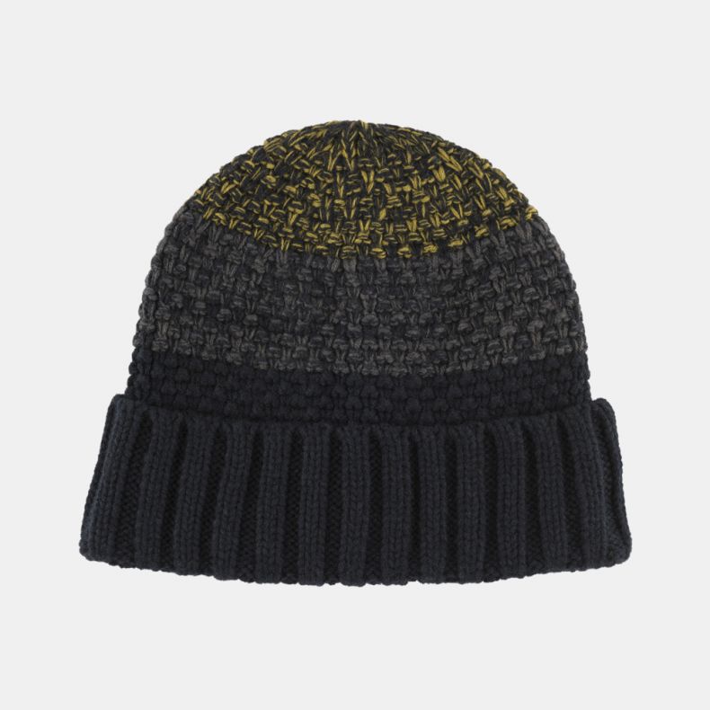 National Trust Navy Contrast Chunky Knitted Beanie