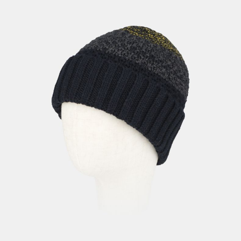 National Trust Navy Contrast Chunky Knitted Beanie