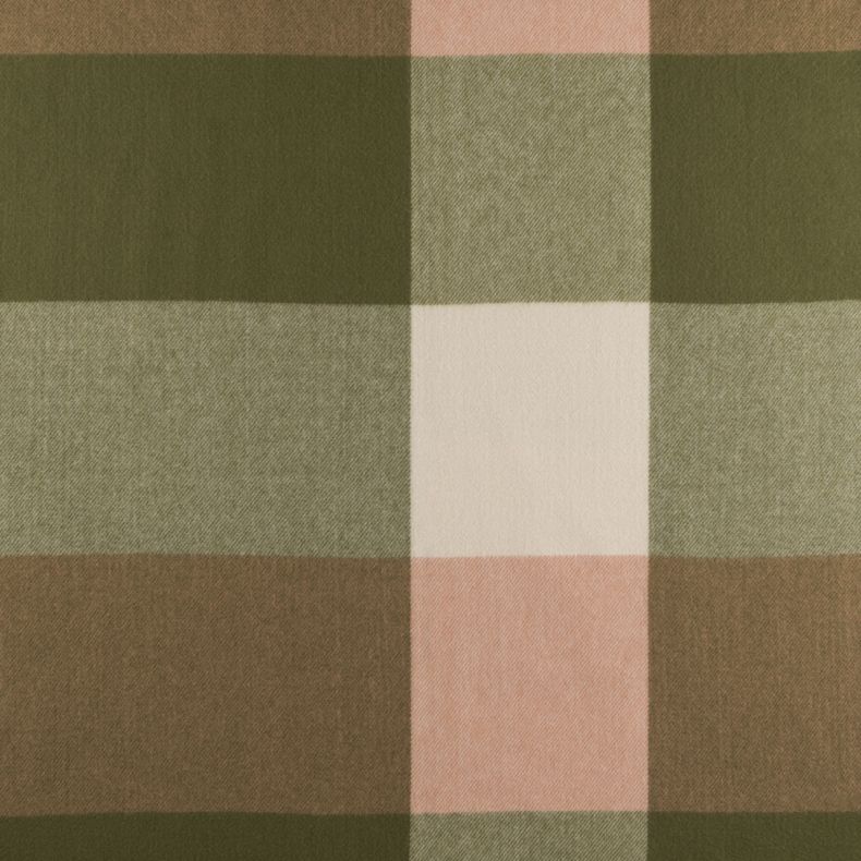 National Trust Green Woven Check Scarf