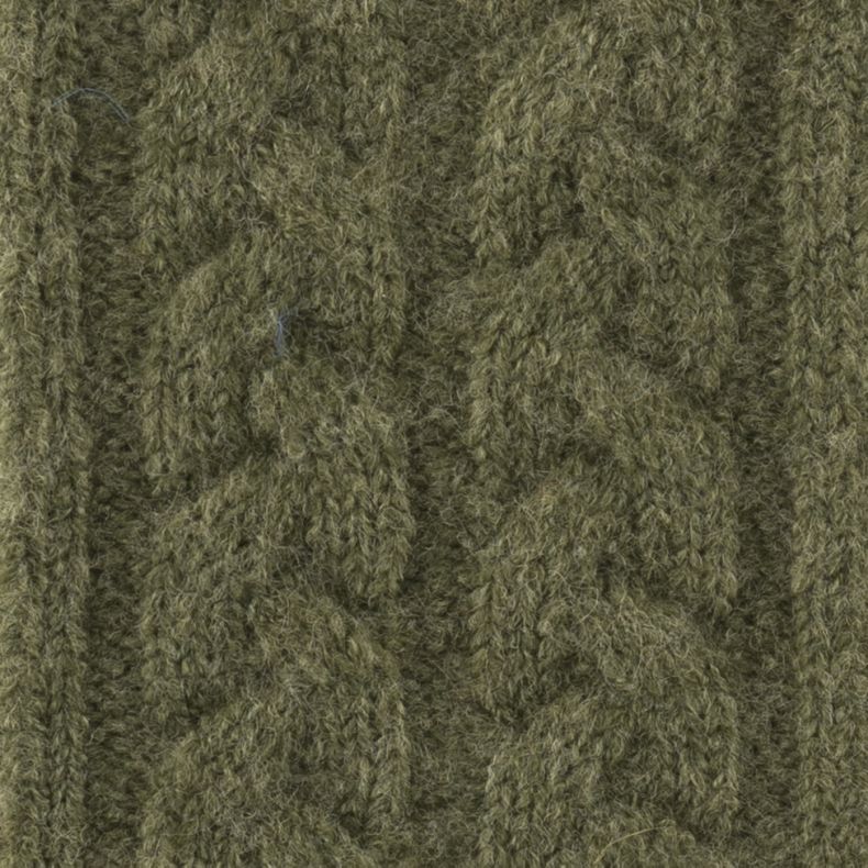 Peace of Mind Green Knitted Wrist Warmers