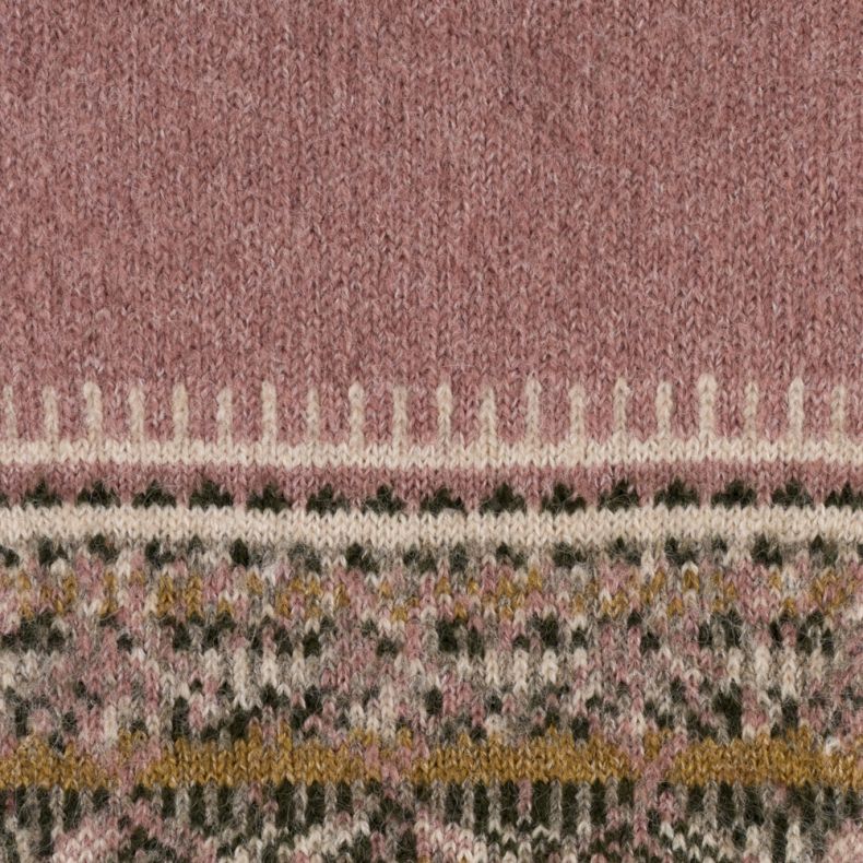 Peace Of Mind Pink And Green Pull Through Scarf