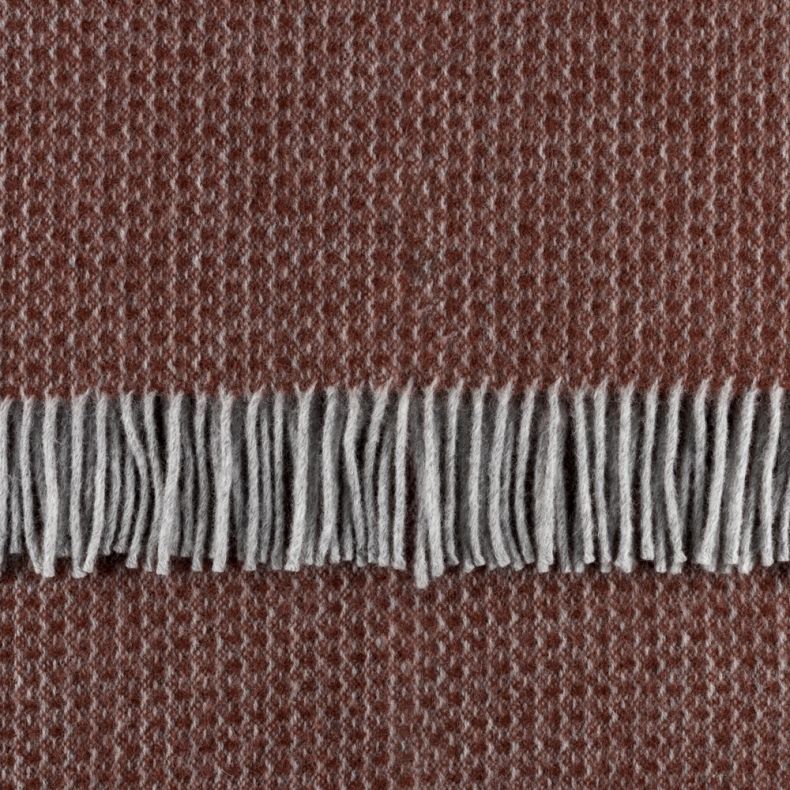 National Trust Riverweave Throw, Burnt Orange