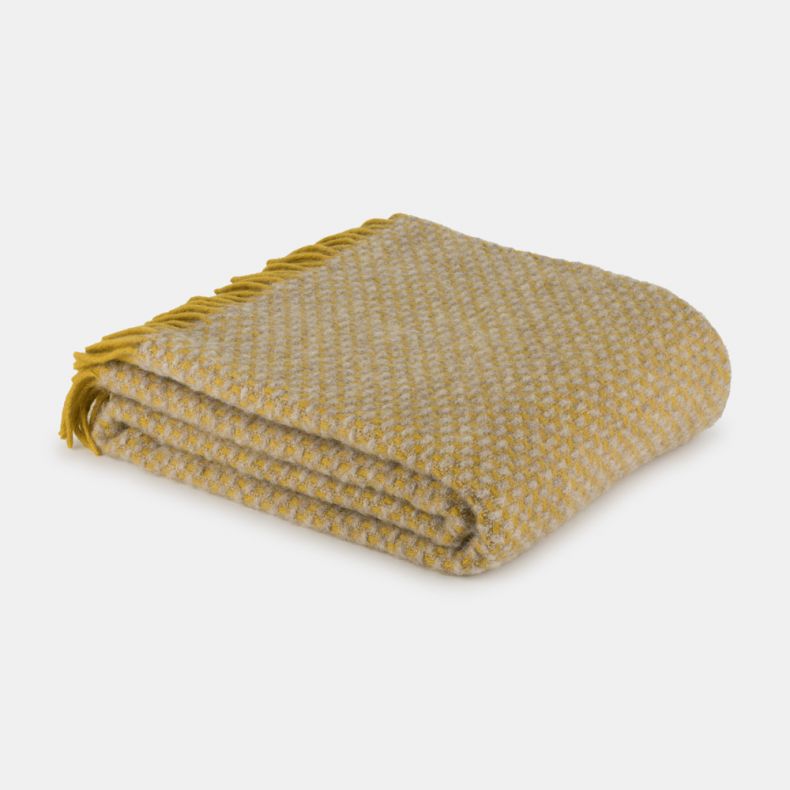 National Trust Twill Throw, Ochre