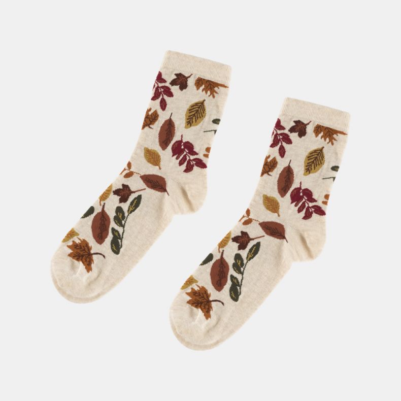 National Trust Autumn Leaves Organic Cotton Socks