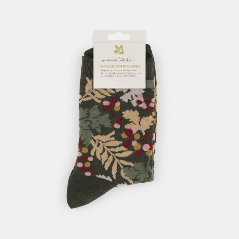 National Trust Hedgerow Berries Organic Cotton Socks