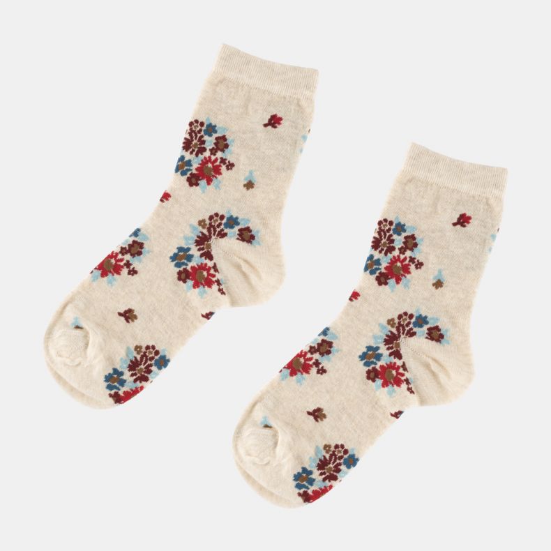 National Trust Gift Box Of 4 Pairs Of Organic Cotton Socks, Size 4-7