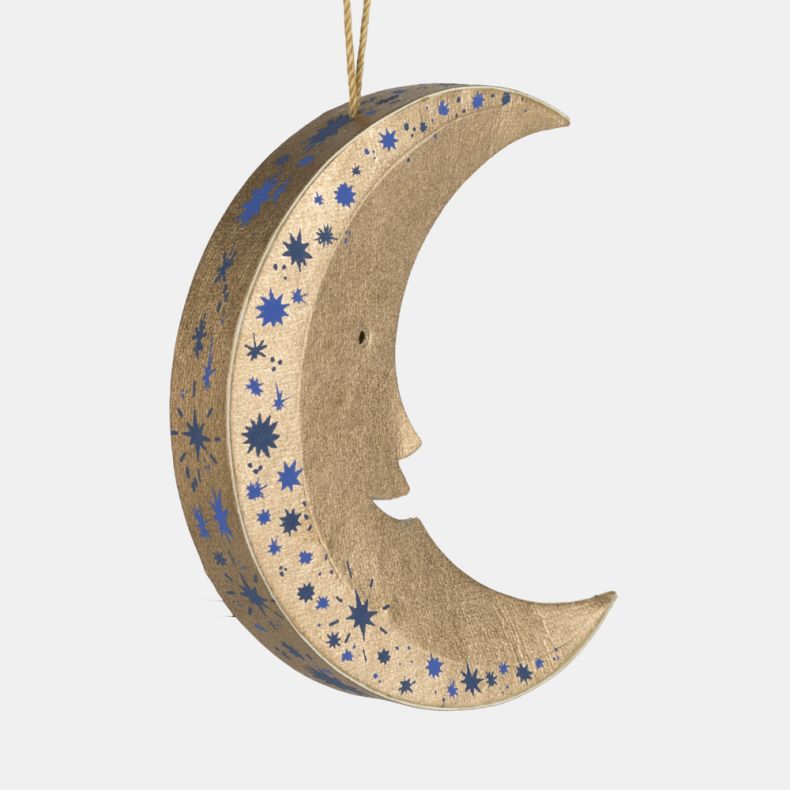 East End Press Paper Moon Decoration, Gold