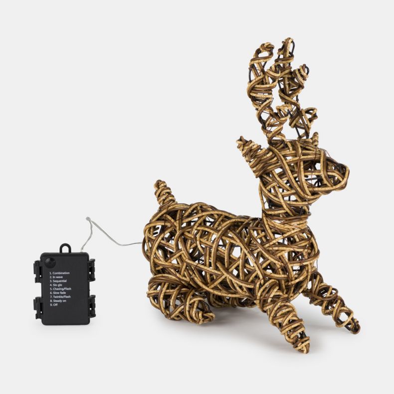 LED Reindeer Ornament, Warm White