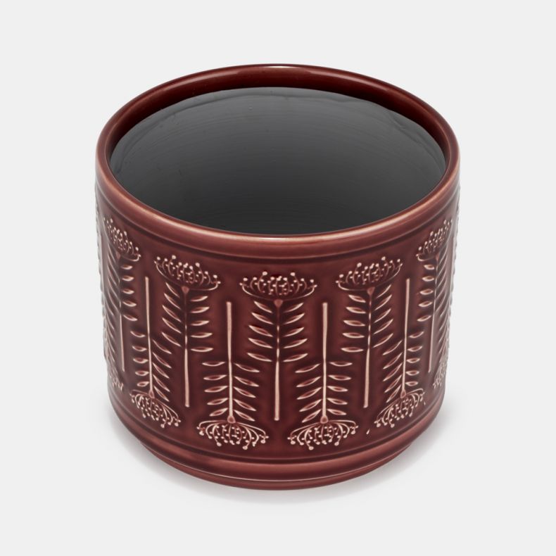 Protea Planter 17cm, Burgundy