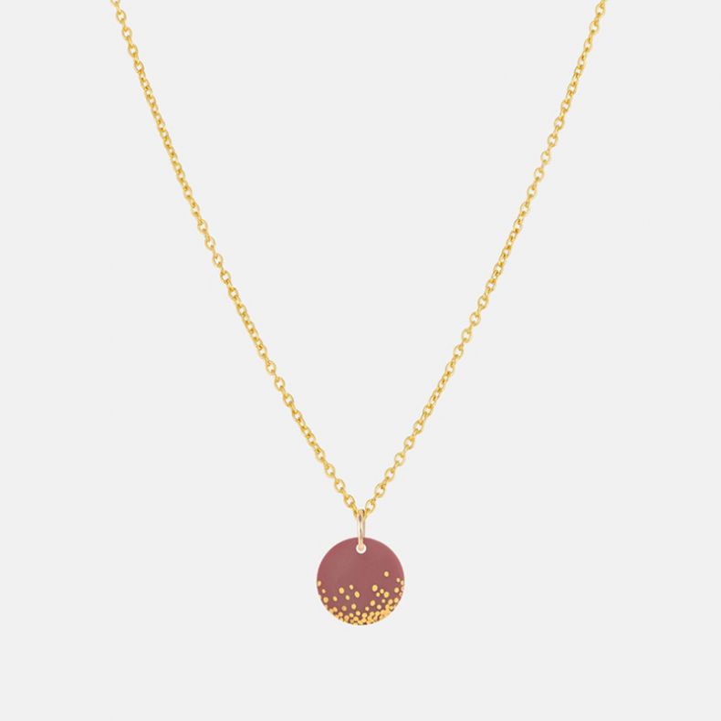 One and Eight Porcelain Plum Mist Necklace