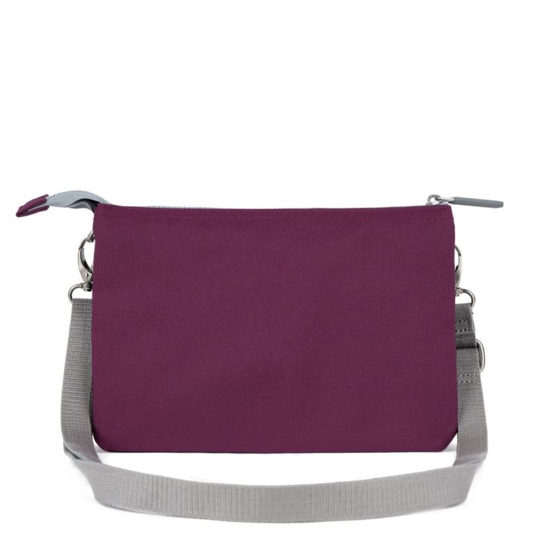 ROKA London Carnaby XL Cross Body Bag in Cherry