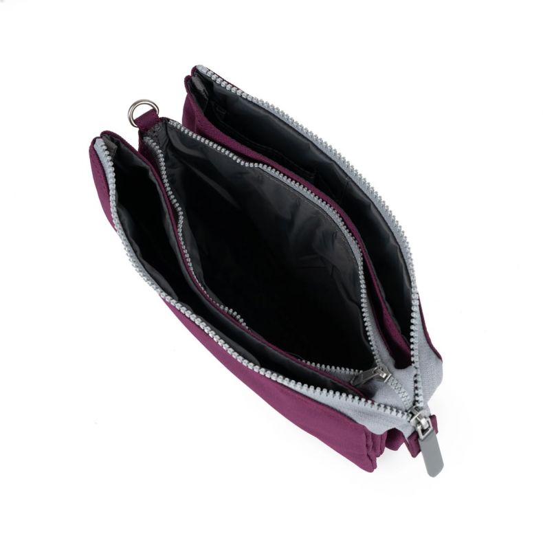 ROKA London Carnaby XL Cross Body Bag in Cherry