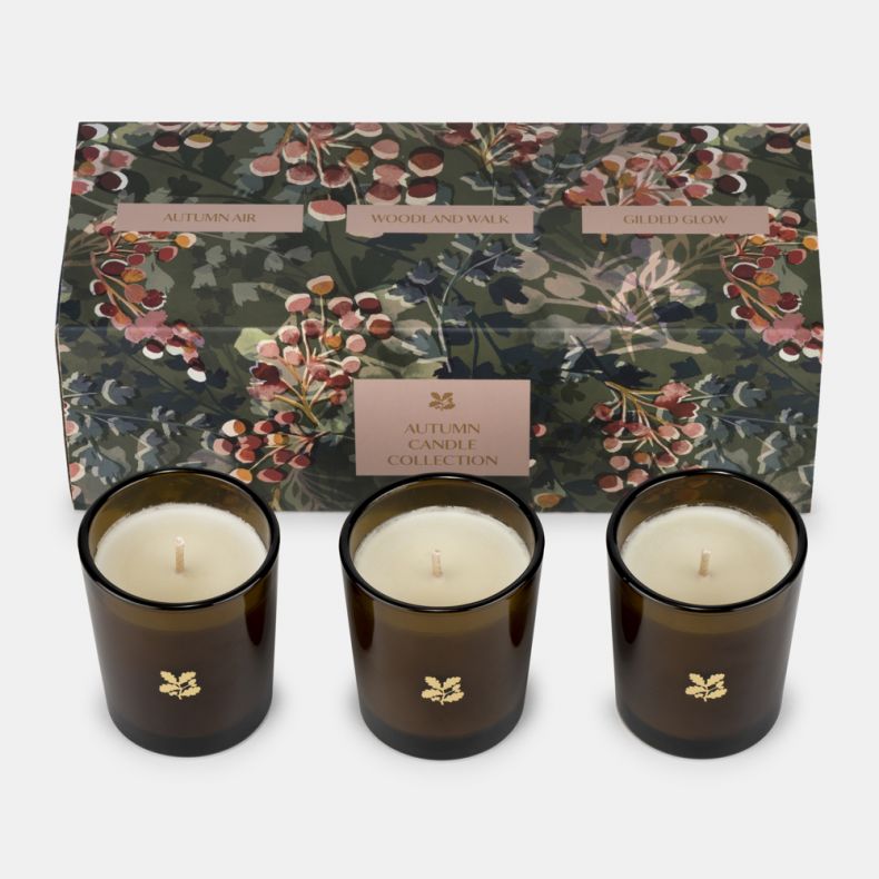 National Trust Scented Candles Boxed, Set of 3