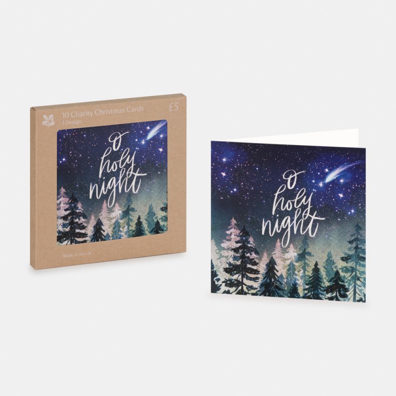 National Trust O Holy Night Christmas Card Box of 10