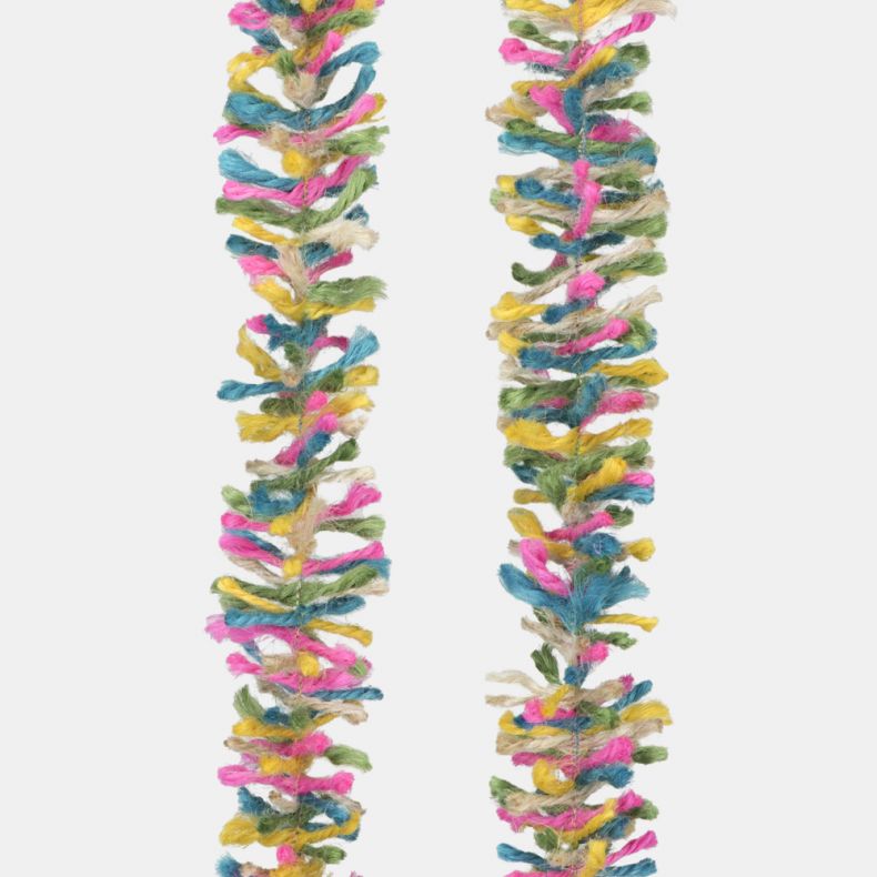 Strinsel Jute String Tinsel, Neon Pop, 2m
