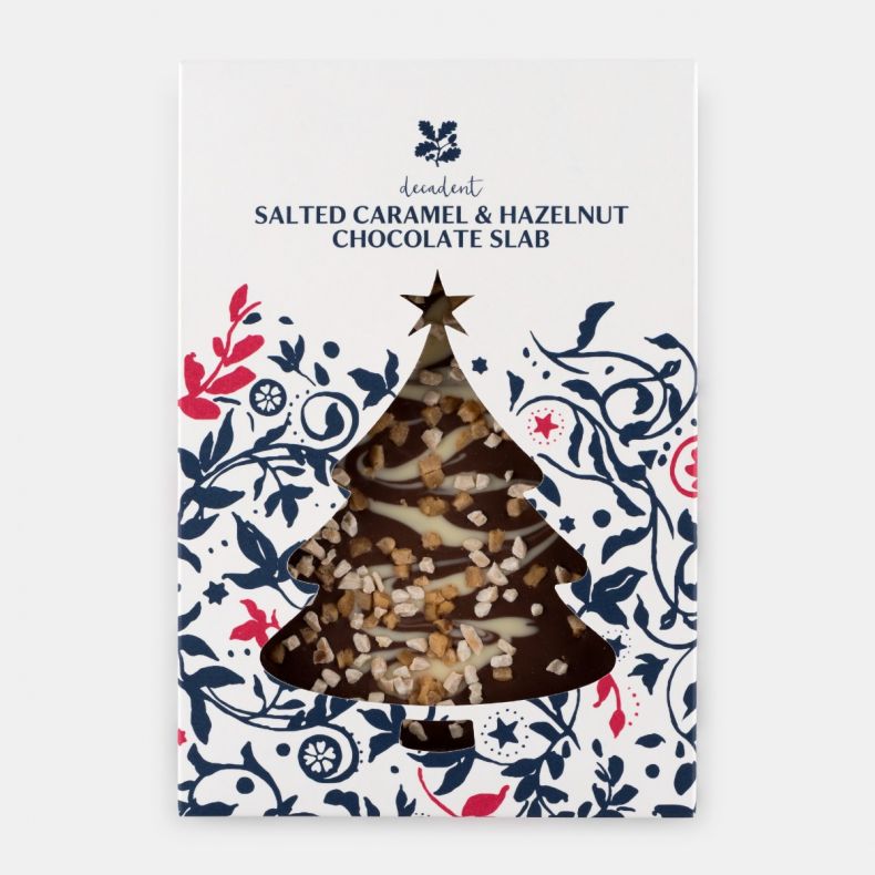 National Trust Milk Chocolate Salted Caramel and Hazelnut Slab