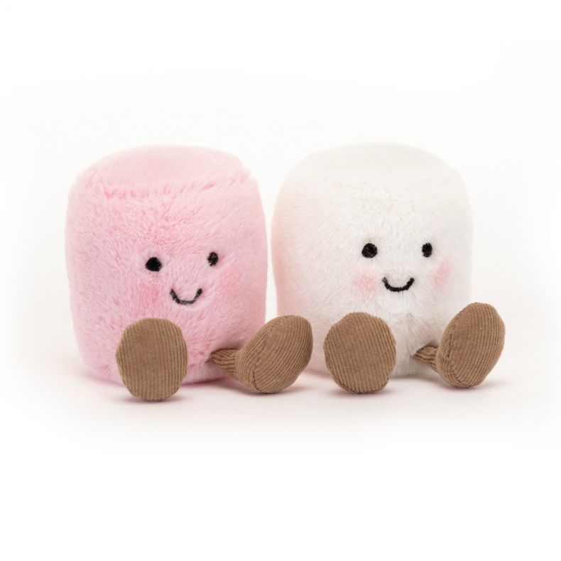  Jellycat Amuseable Pink and White Marshmallows