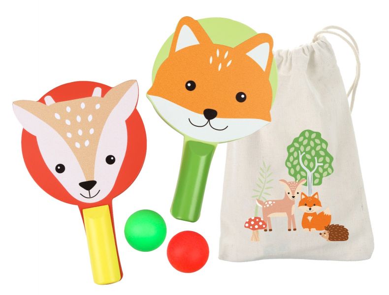 Woodland Animal Bat & Ball Set