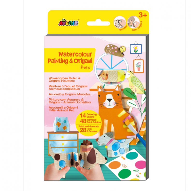 Water Colour Painting and Origami, Pets