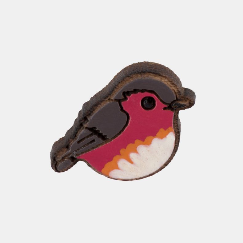 Robin Valley Hand-Painted Robin Earrings